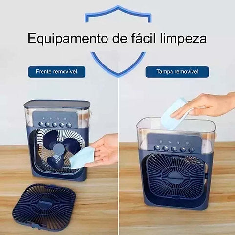 Mini Air Condicionado Portátil Ventilador Umidificador Climatizador de Ambientes!