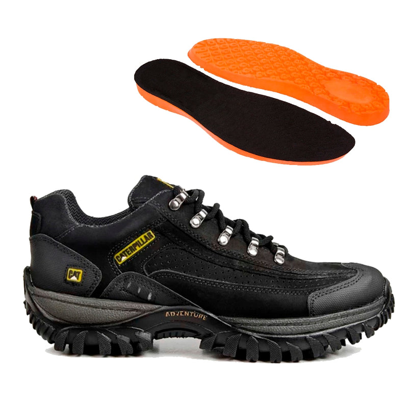 Bota Tênis Caterpillar em Couro Legitimo Original + Palmilha em Gel! Estilo e Conforto que seus pés merecem!