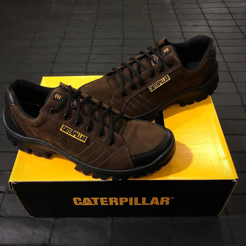 Tênis Caterpillar Adventure Couro Legítimo Masculino! Estilo e Conforto para seus pés!