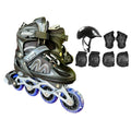 Patins Roller inLine Varias Cores Tamanho Ajustável Led + KIT PROTEÇÃO!