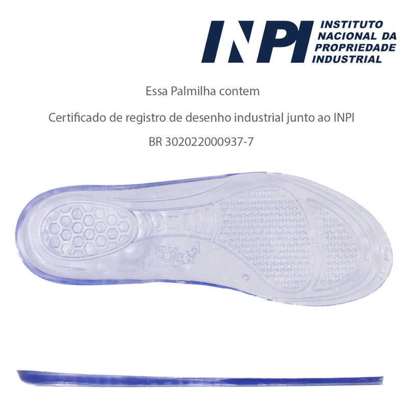 Kit Palmilha Gel Silicone + Calcanheira Gel Anti Impacto Esporão Cancaneo Fascite Plantar Contra Dor!