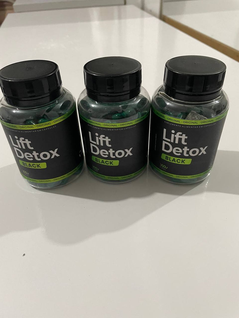 Poderosa Cápsula de Emagrecimento LIFT DETOX BLACK Compre 3 leve 5