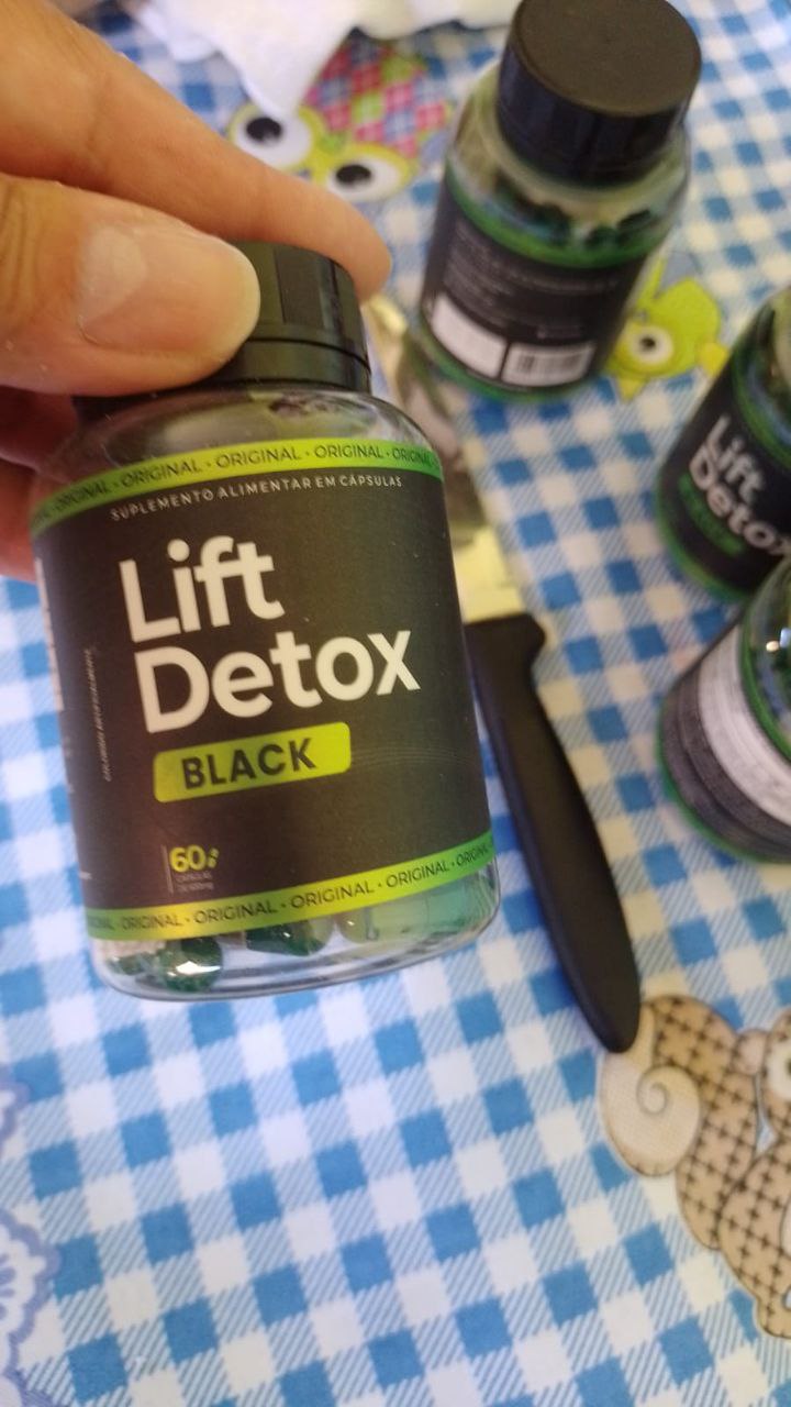 Poderosa Cápsula de Emagrecimento LIFT DETOX BLACK Compre 3 leve 5