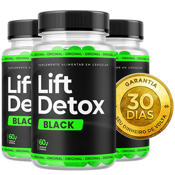 Poderosa Cápsula de Emagrecimento LIFT DETOX BLACK Compre 3 leve 5