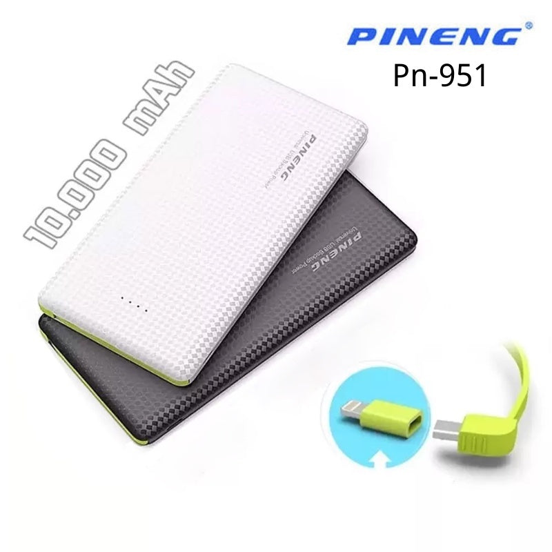 Carregador Portátil Pineng Power Bank, com adaptador iPhone,V8!