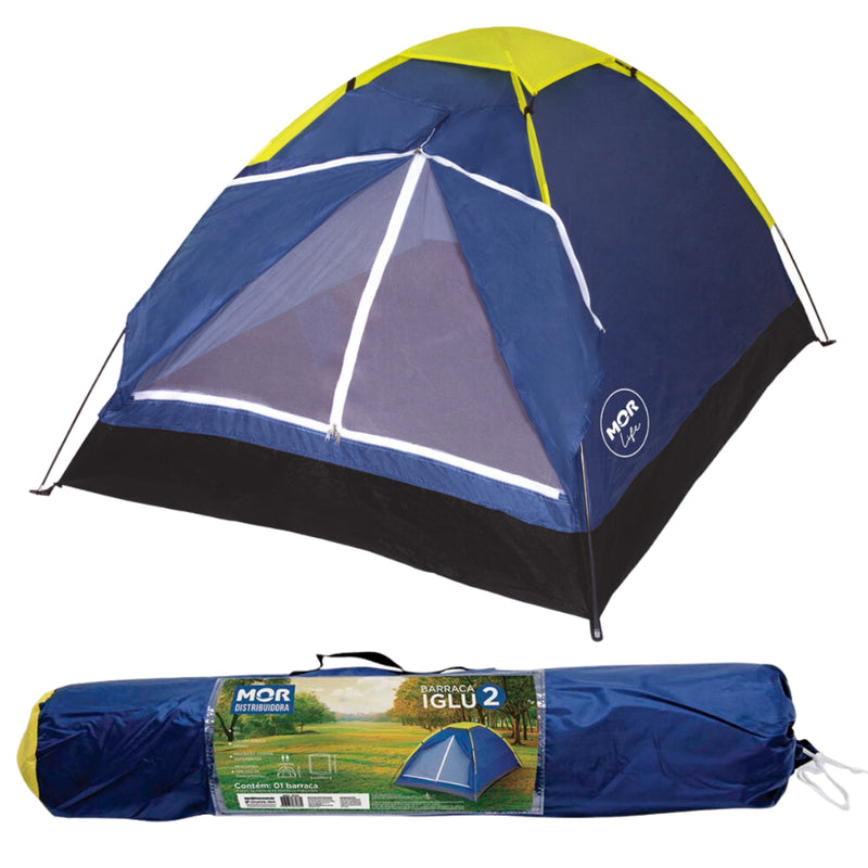 Barraca Camping Iglu para 2 Pessoas Azul -