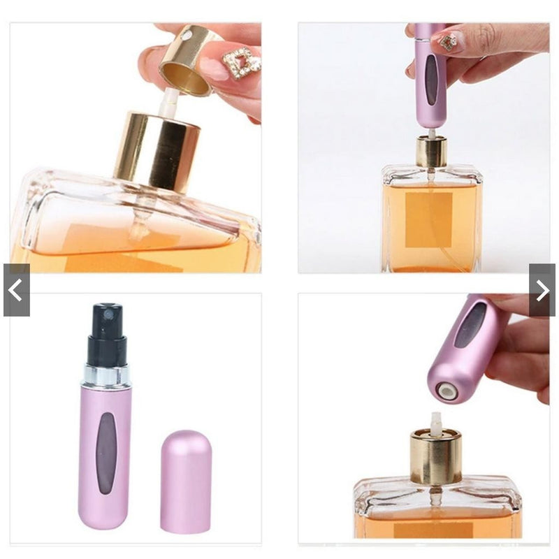 KIT 3 Pcs Porta Perfume Recarregavel Portatil Spray 5ml!