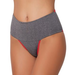 Kit 5 Calcinhas Fitness Cós Alto Calcinha Seca Barriga