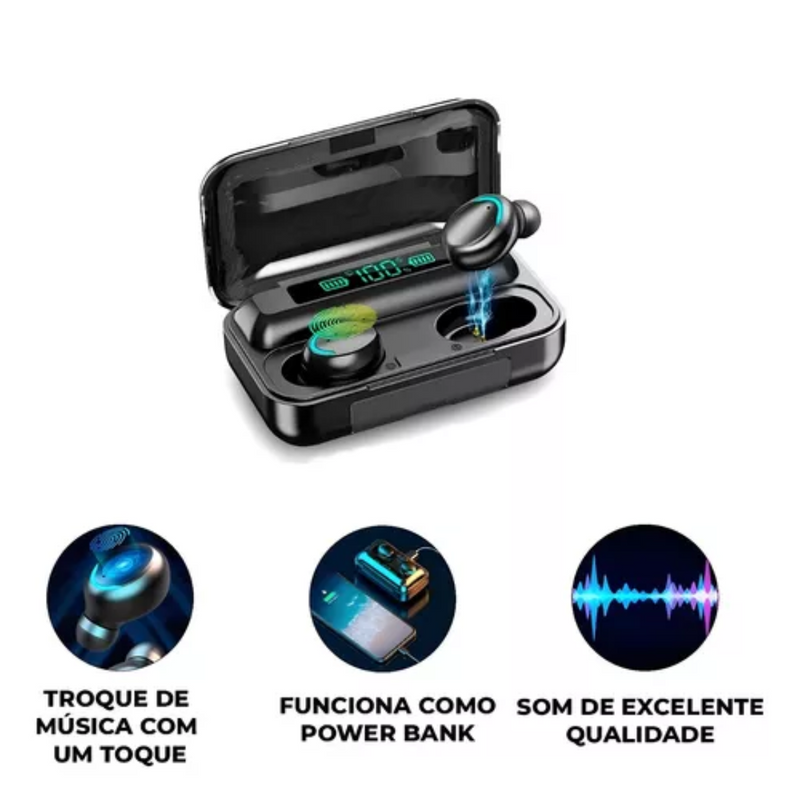 Fone De Ouvido Sem Fio Bluetooth 5.2 C/ Microfone A Prova D'água Tws-G28/M10