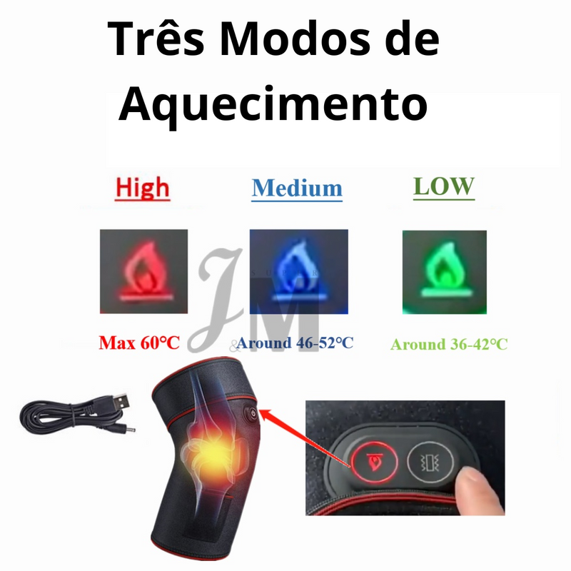 Joelho Elétrico Massagem Fisioterapia Aquecida Artrite Infravermelho Reabilitação Almofada Para Perna Alivia A Dor Alívio Da Reumática!