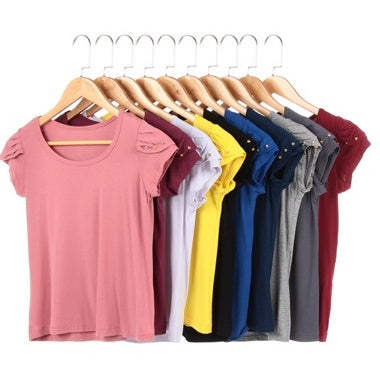 Kit 4 Blusas Feminina Manga Dupla T-shirt