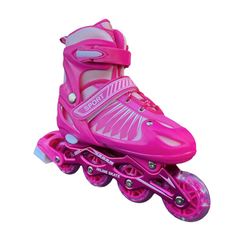 Patins Roller inLine Varias Cores Tamanho Ajustável Led + KIT PROTEÇÃO!