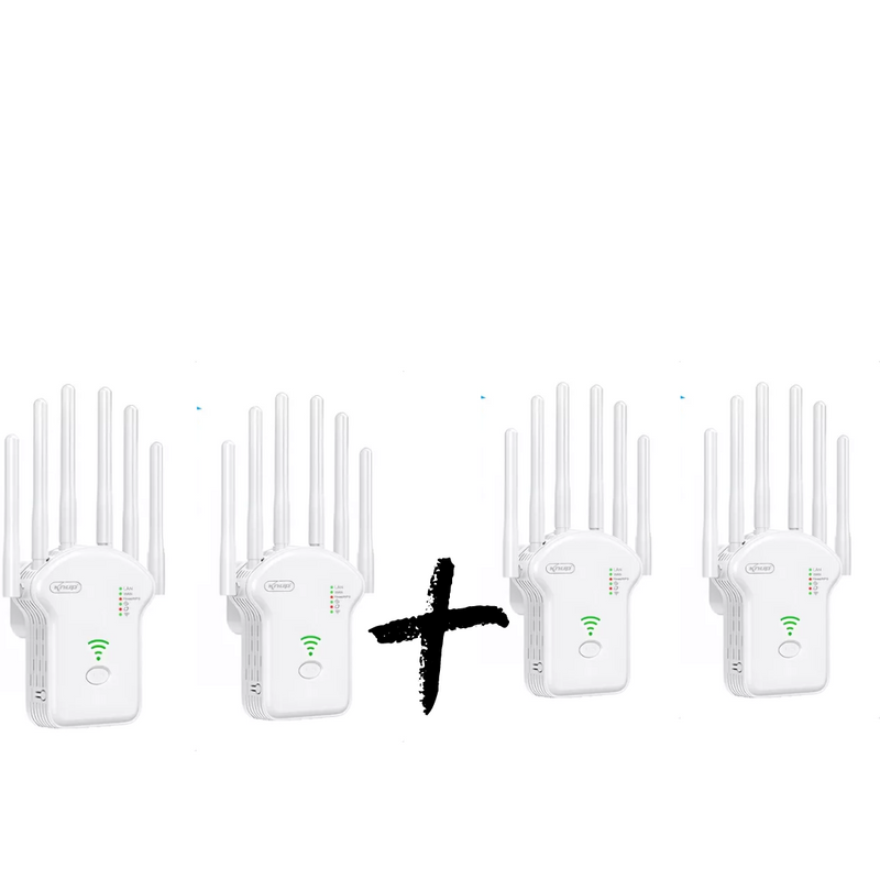 Repetidor Wifi Sinal Wireless Amplificador Extensor Potente Longo Alcance 6 Antenas