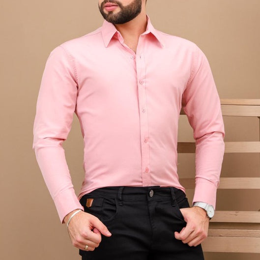 Camisa Social Manga Longa Slim Fit De Algodão