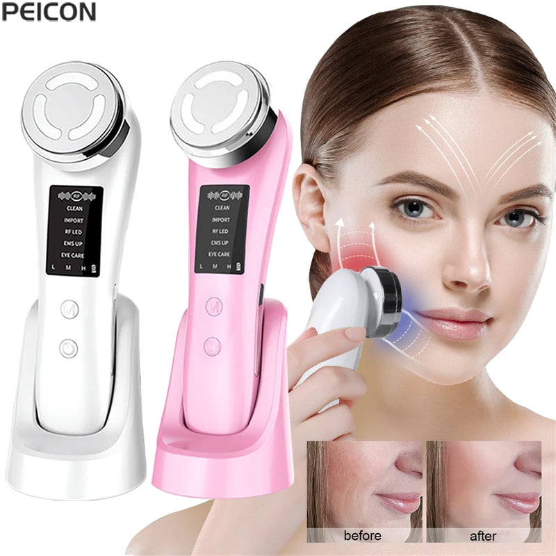 Poderoso  Microcorrentes  Anti-envelhecimento Massageador Facial e Pescoço