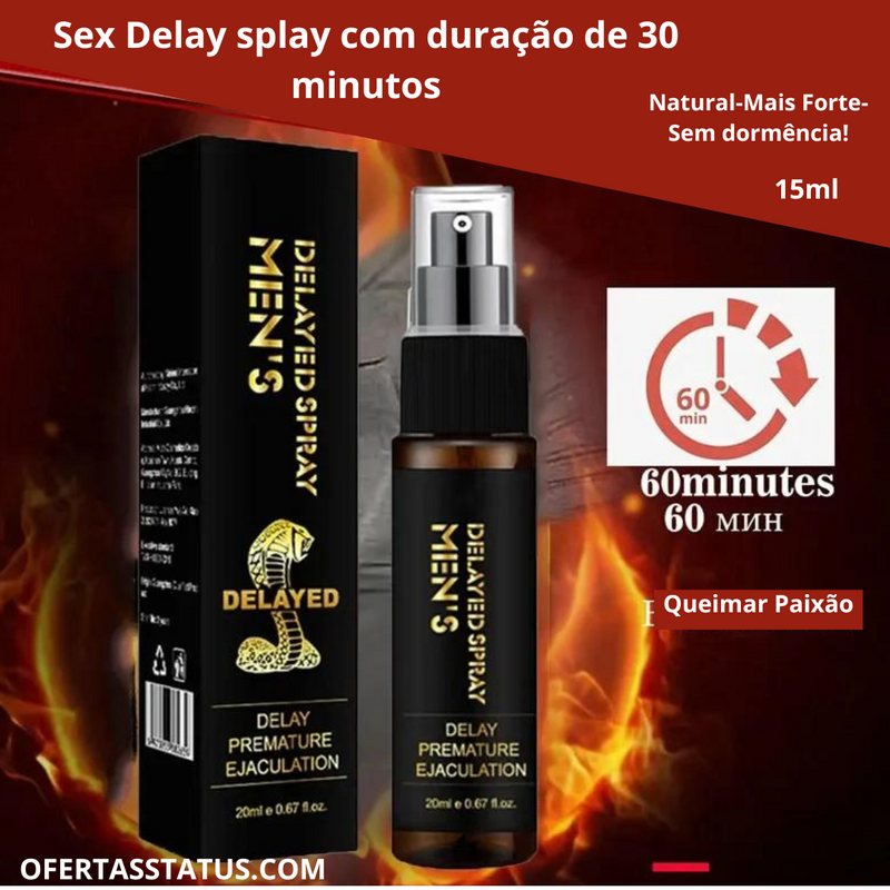 Poderoso Spray de atraso de ejaculação precoce! Desfrute de Intimidade Sem Pressa!