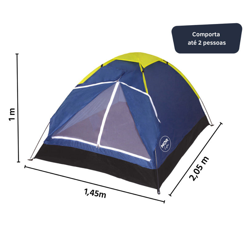 Barraca Camping Iglu para 2 Pessoas Azul -