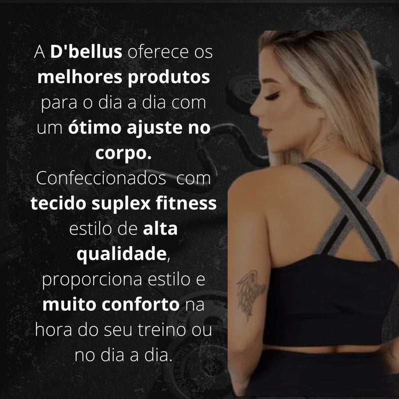 Top Suplex Nadador Academia Fitness Ginástica  Fitness Sem Bojo!