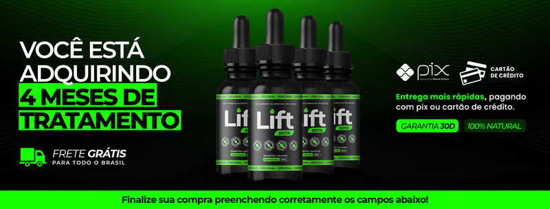 Poderosa Fórmula de Emagrecimento Lift  Detox  Gota