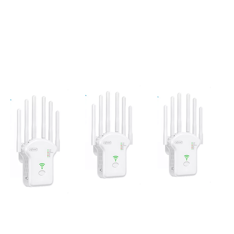 Repetidor Wifi Sinal Wireless Amplificador Extensor Potente Longo Alcance 6 Antenas