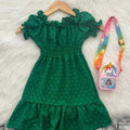 VESTIDO DE MENINA INFANTIL E JUVENIL MANGUINHA TUNA. Conforto e Estilo que elas merecem!